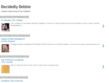 Tablet Screenshot of decidedlydebbie.blogspot.com
