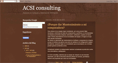 Desktop Screenshot of acsi-consulting.blogspot.com