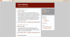 Desktop Screenshot of lifeinstillville.blogspot.com