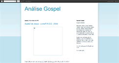 Desktop Screenshot of analisegospel.blogspot.com