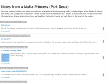 Tablet Screenshot of notesfromamafiaprincessdeux.blogspot.com