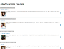 Tablet Screenshot of missstephaniepeaches.blogspot.com