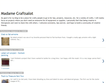 Tablet Screenshot of madamecraftsalot.blogspot.com