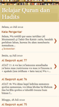 Mobile Screenshot of belajarquranhadis.blogspot.com