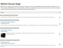 Tablet Screenshot of mikkeli-seura.blogspot.com