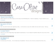 Tablet Screenshot of caraolsondesigns.blogspot.com