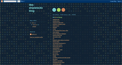 Desktop Screenshot of like-shipwrecks.blogspot.com