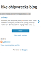 Mobile Screenshot of like-shipwrecks.blogspot.com