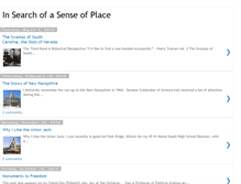 Tablet Screenshot of insearchofasenseofplace.blogspot.com