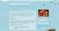 Desktop Screenshot of calidadsensorial.blogspot.com