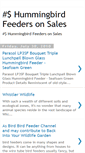 Mobile Screenshot of hummingbirdfeedersonsales.blogspot.com