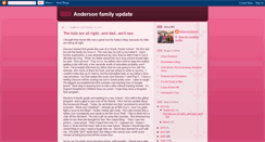 Desktop Screenshot of andersonfamilyupdate.blogspot.com
