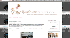 Desktop Screenshot of cashmereandcarrotsticks.blogspot.com