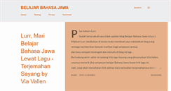 Desktop Screenshot of belajar-bahasa-jawa.blogspot.com