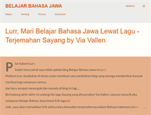 Tablet Screenshot of belajar-bahasa-jawa.blogspot.com