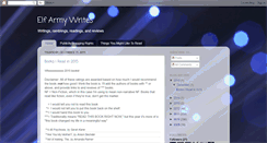 Desktop Screenshot of elfarmywrites.blogspot.com