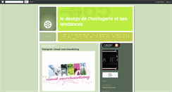 Desktop Screenshot of horlogerie-design-tendances.blogspot.com