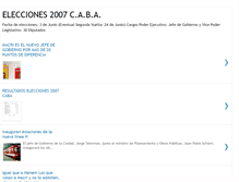 Tablet Screenshot of elecciones2007caba.blogspot.com