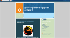 Desktop Screenshot of geracaogameamigos.blogspot.com