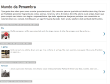 Tablet Screenshot of mundodapenumbra.blogspot.com