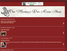 Tablet Screenshot of monkeys-paw-antiques.blogspot.com