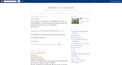 Desktop Screenshot of mostlygiants.blogspot.com