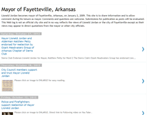 Tablet Screenshot of mayoroffayettevillear.blogspot.com