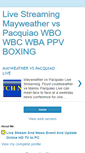 Mobile Screenshot of mayweather-vs-pacquiao-live-boxing-wb.blogspot.com