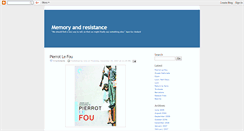 Desktop Screenshot of memory-resistance.blogspot.com