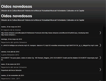 Tablet Screenshot of oidosnovedosos.blogspot.com