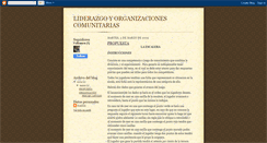 Desktop Screenshot of liderazgoyorganizacionescomunitarias.blogspot.com