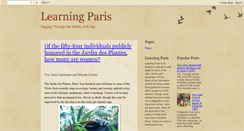 Desktop Screenshot of learningparis.blogspot.com