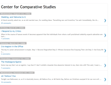 Tablet Screenshot of centerforcomparativestudies.blogspot.com