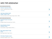 Tablet Screenshot of info-tips-kesehatan.blogspot.com