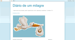 Desktop Screenshot of diariodeummilagre.blogspot.com