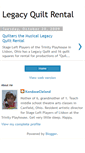 Mobile Screenshot of legacyquiltrental.blogspot.com