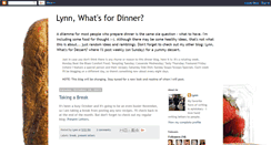 Desktop Screenshot of lynnowhatsfordinner.blogspot.com