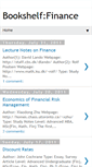 Mobile Screenshot of bookshelf-finance.blogspot.com