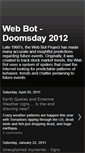 Mobile Screenshot of doomsday2012webbot.blogspot.com