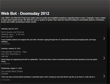 Tablet Screenshot of doomsday2012webbot.blogspot.com