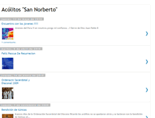 Tablet Screenshot of acolitossannorberto.blogspot.com