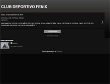 Tablet Screenshot of escueladefutbolfenix.blogspot.com