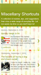 Mobile Screenshot of miscshortcuts.blogspot.com