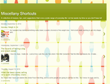 Tablet Screenshot of miscshortcuts.blogspot.com