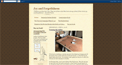 Desktop Screenshot of joyandforgetfulness.blogspot.com