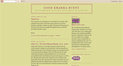 Desktop Screenshot of goodkharmabunny.blogspot.com