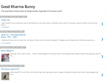 Tablet Screenshot of goodkharmabunny.blogspot.com