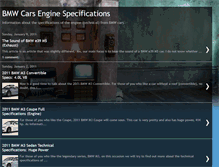 Tablet Screenshot of bmwseriesenginespecs.blogspot.com