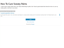 Tablet Screenshot of how-to-cure-sweaty-palms.blogspot.com