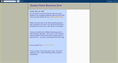 Desktop Screenshot of easiest-home-business-ever.blogspot.com